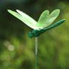 5/10PCS Handicraft Lawn Ornament Yard Thin Stick Artificial Dragonfly Simulation Butterfly With Stem