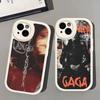 Чехол для телефона Lady Gaga Альбомы Для IPhone 16 15 14 13 12 11 Pro Max Plus Мягкая кожаная крышка