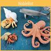 Lifelike Ocean Animal Figurines Including Colorful Octopus And Swordfish With Charming Hermit Crab For Home Decor