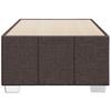 Bed Frame without Mattress Dark Brown 100x200 cm Fabric