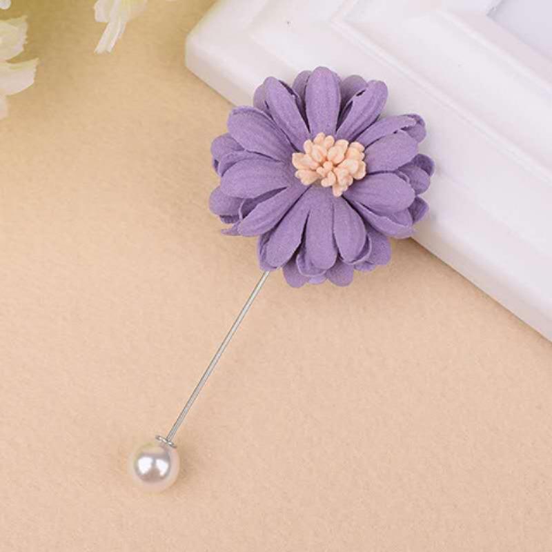 Brooch High-End Sense Niche High-End Women'S Silk Scarf Buckle Alloy Corsage Small Fragrant Wind Pearl Rhinestone High-End