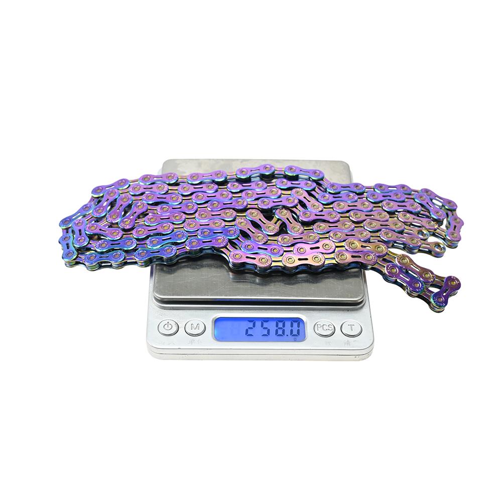 SUMC Rainbow Bicycle Accessories SX12EL Chain 126L 12 Speed Half Hollow Bike Chain 12s MTB / Road Bicycle