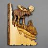 Animal Carving Handcraft Gift Wall Hanging Decor Handmade Wood Handicraft for Wild Nature Lover House Decoration