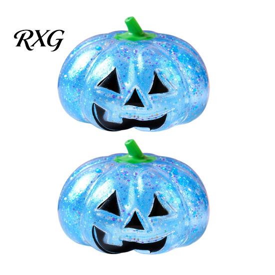 Elastic Fidget Toy 1/2/3Pcs Halloween Pumpkin Stress Relief Toy, Creepy Head Squeeze Glitter Ball for Kids Adults, Party Favors Decompression