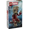 LEGO Marvel Ravagers Groot in Jumpsuit Toy, Birthday Gift, Building Blocks, for Boys and Girls, Ages 10, 11, and 12, Elementary School Students, Space