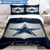 American Flag Cowboys 3pcs Bedding,Including 1pc Duvet Cover And 2pcs Pillowcases Perfect for Christmas,Ideal for Bedroom, Dormitory