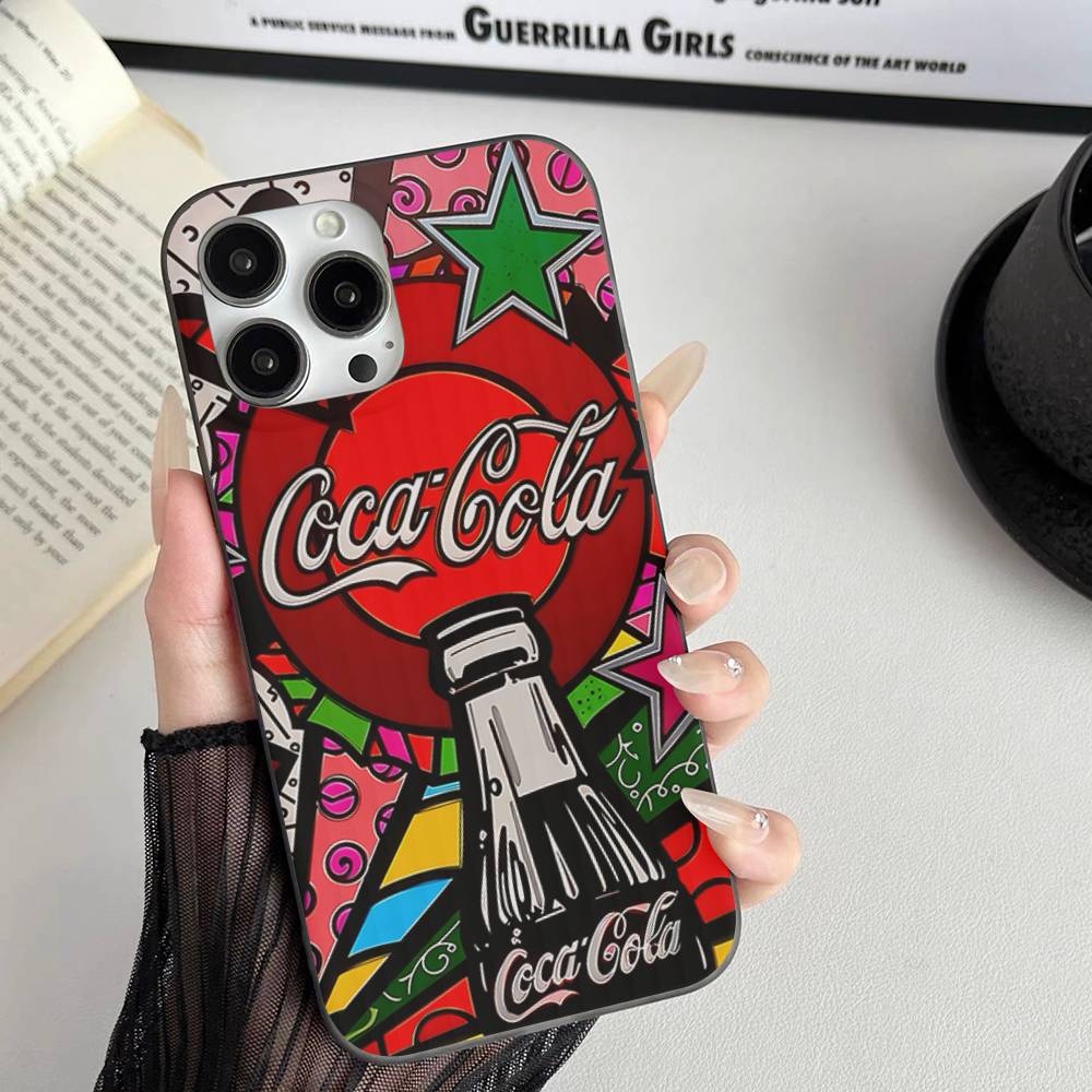 Coca-cola Vintage For IPhone 17 16 15 14 13 12 11 Pro Max Plus Pro Clear Phone Cover Non-Slip Shell