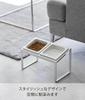 Подставка для миски с кормом для животных Yamazaki Tower, наклонная, высокая, Ш29 x x Корм для животных 10037 Комплект, Тип, Белый, Корпус Г15.5 В17.6см, Удобная для еды, Миска,