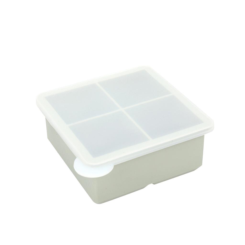 Silicone Ice Tray Ice Box With Lid Homemade Ice Grid- Creative Can Be Superimposed Multi-grid Ice Artifact Press The Ice Tray