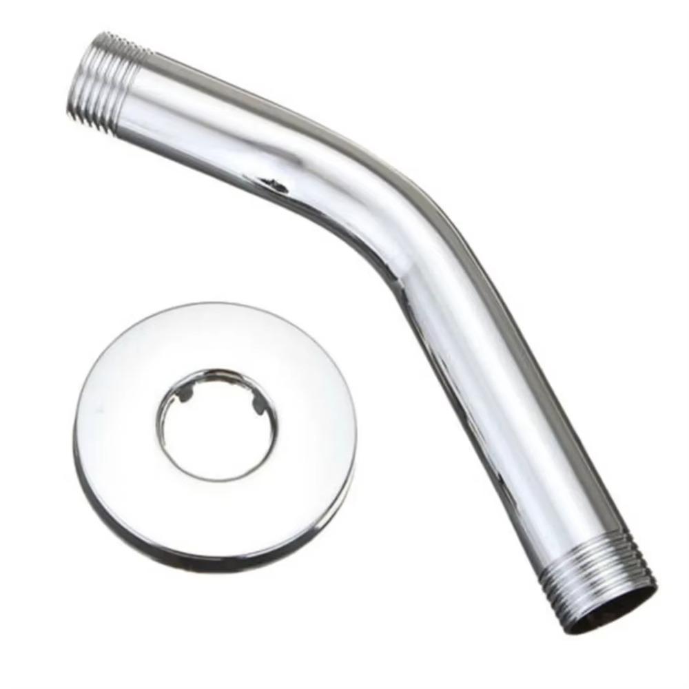 Stainless Steel Shower Head Silver Arm Bracket New Shower Arm Bathroom Home Accessories