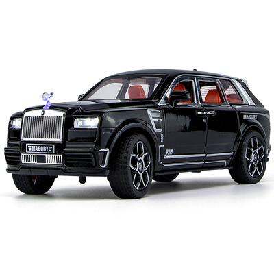 1/24 Модель автомобиля Rolls-Royce Cullinan Металлическая литая под давлением Симуляция Звук Свет Мальчик Подарок на день рождения Украшение Хэллоуин Игрушки
