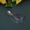 Подвеска из лабрадорита Pera Cabochon Solid 925 Sterling Silver Gemstone Подвеска без цепных украшений для женщин или девочек - 5,9 Gms
