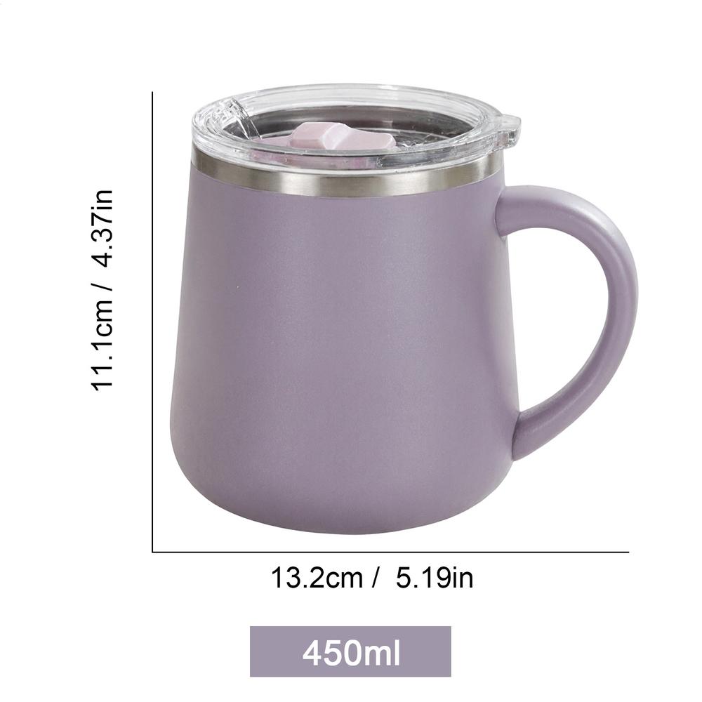 450ml insulated travel mug Coffee Tumbler Insulated Water Cup Sealed Leak-proof Water Cup Tea Milk Hot Chocolate Coffee cup