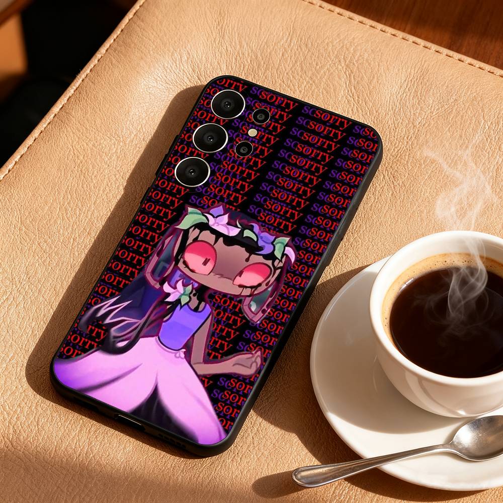 Чехол для телефона Bassie B-Bloomington D-Dandys World для Samsung S26,S25,24,23,22,30,21,10,9,Ultra,Plus,Lite,FE Мягкий черный чехол