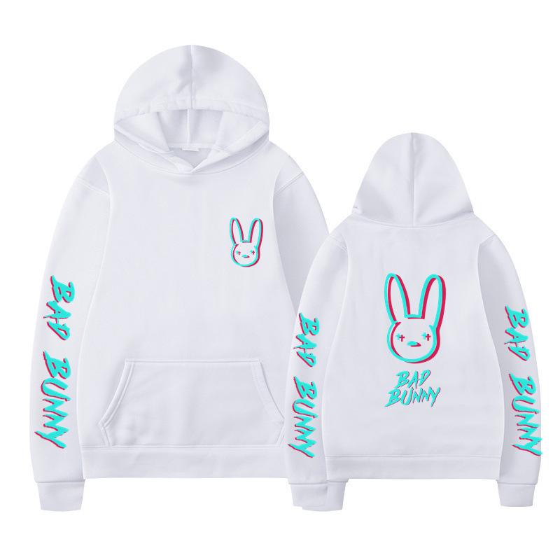 Модная унисекс толстовка с капюшоном Bad Bunny