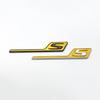 3D Chrome Black Letters C63s V8 Biturbo ABS Emblem for Mercedes Benz AMG C63s Coupe Car Side Fender Trunk Nameplate Logo Sticker