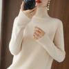 Ayollar Sviterlari Kundalik Bo'yinli Uzun Qisma Qalin Issiq Puloverlar Moda Koreys Pastki Trikotaj Buyumlari Asosiy Jumperlar