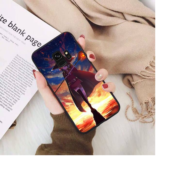 Чехол для телефона Konosuba Megumin из японского аниме для Samsung Galaxy S20 S10 Plus S10E S5 S6 S7edge S8 S9 S9Plus S10lite 2020