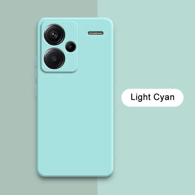 Жидкий силиконовый чехол для телефона Xiaomi Redmi Note 13 Pro Plus 360 Camera Защитная мягкая задняя крышка RedmiNote13 13Pro Сумки