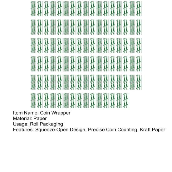 100 шт., обертка для монет, разные плоские рулоны для монет, обертки для монет, крафт-бумага, 4 цвета, рулоны для монет в четвертную монету, никель, пенни, десять центов