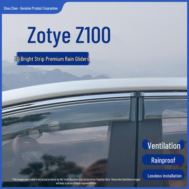 Zotye Z100 Cloud 100 Козырьки на окна автомобиля от дождя и солнца - Водонепроницаемые вентиляционные щитки