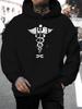 2026 Music Festival Summer New Arrival Men'S Casual All-Match Style Fashion Hoodie with Individual Mysterious Symbol Print Unique