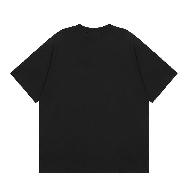 Unisex Oversized Cotton T-Shirt With Geometric Print Round Neck Short Sleeve Casual Top