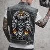 2511 Vest Men's Motorcycle Punk Vest Men's Jacket Cowboy+vest