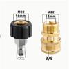 2pcs Quick Connection Pressure Washer Adapter Set Pressure Washer Connector  Car Wash
