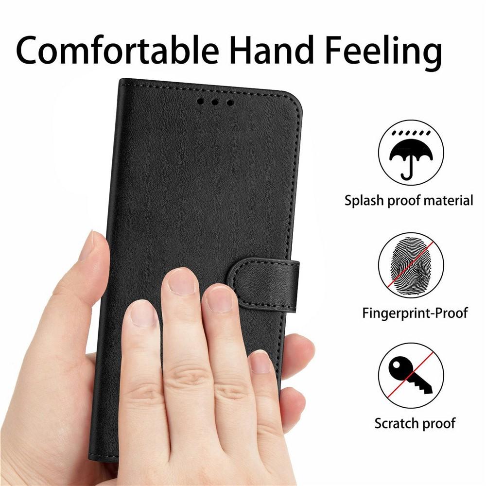 Wallet Case for 17 Ultra - Leather/PU, Black, With Lanyard
