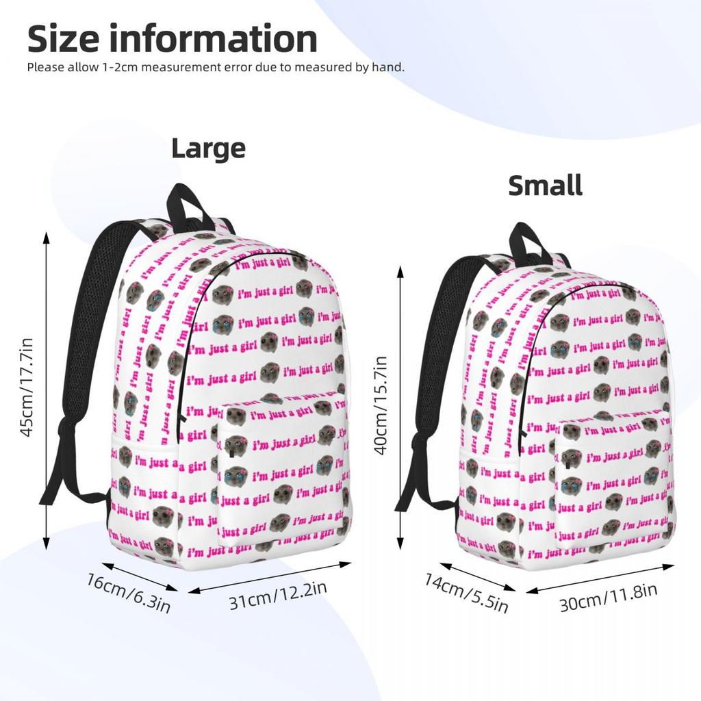 Рюкзак-мем с грустным хомяком Горячая Распродажа Daypack Большой Вместимости Для Мальчиков Девочек BookBag Школьная Сумка Наплечные Сумки для Мужчин Женщин