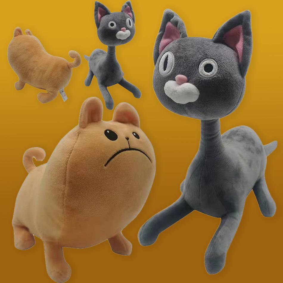 Новая плюшевая игрушка «Нудл и булочка», плюшевые игрушки для кошек и собак, мягкие игрушки для кошек в стиле аниме, украшения для дома, куклы для подарка на день рождения ребенка