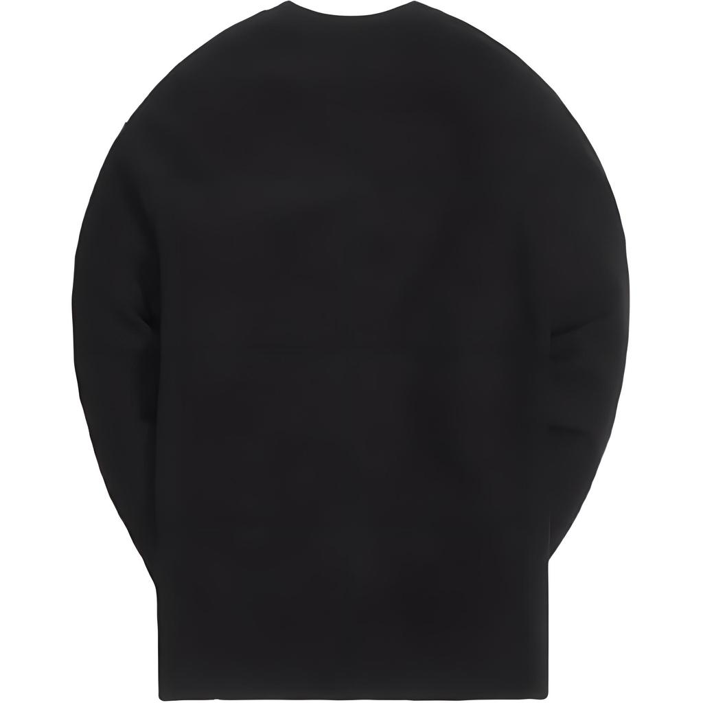 Kith Long-Sleeve Quinn Tee Black Unisex Tops KH3994-001