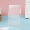 A6 Прозрачный акриловый стенд для показа на столе, полка, высококачественная подставка для карточек