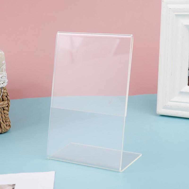 A6 Прозрачный акриловый стенд для показа на столе, полка, высококачественная подставка для карточек