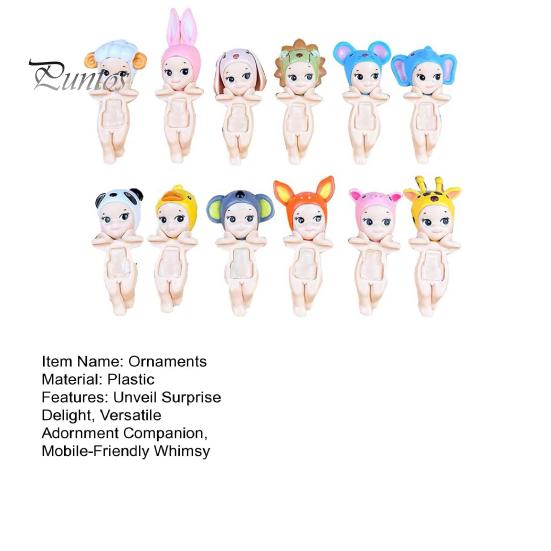 12 шт. Ангельская коробка, мини-фигурки, серия, милый декор для автомобиля, ноутбука, стола, солнечный ангел, обувь, украшение, рождественский подарок для телефонов, ПК