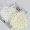 Transparent Box Heart Ring Pillow Romantic Jewelry Case Ring Holder  Valentine's Day Favors