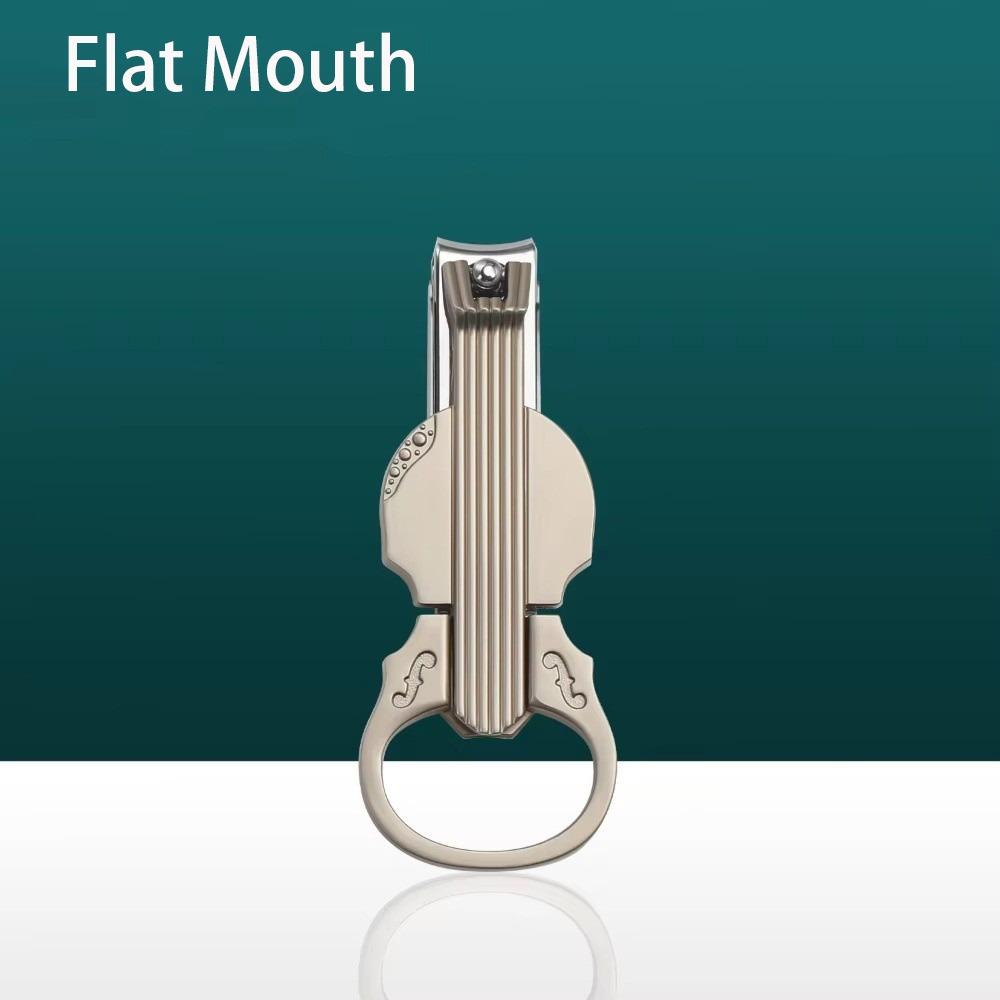 Gifts Violin Shape Nail Clippers Stainless Steel Anti-splash Manicure Tools with Bottle Opener Flat Slanted Head Nails Trimmer