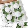 5-50Pcs Artificial Roses Flowers Foam Fake Rose Heads With Stems For DIY Wedding Bouquets Home Party Tables Decorations Supplies