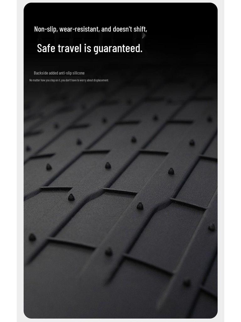 Совместимые TPE коврики для ног для Tesla Model Y: Премиальный набор класса «мать-ребенок»