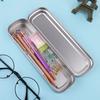 Practical Rectangular Metal Student Stationery Storage Box Pencil Case Gifts Container Iron Case