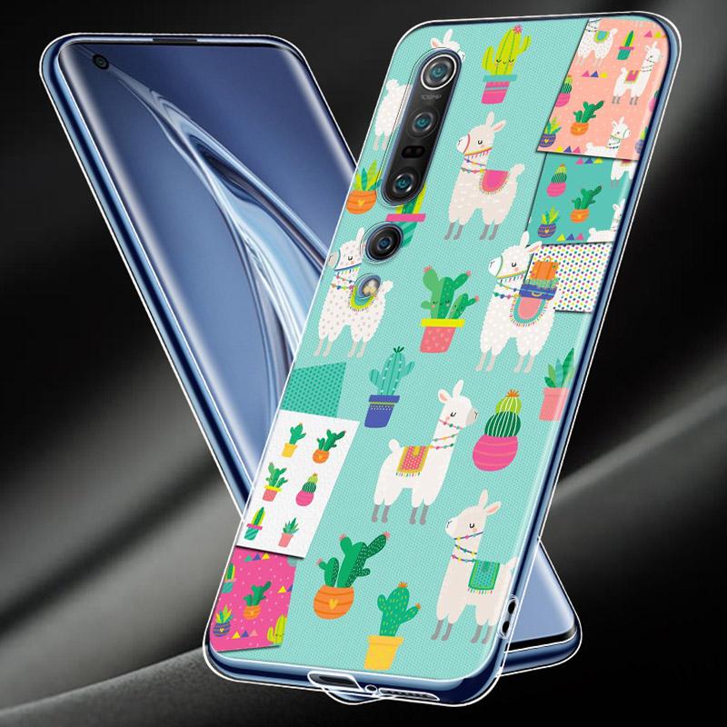 Мягкий силиконовый чехол из ТПУ с изображением ламы альпаки для Xiaomi Mi Note 11 10T 10 9 9T SE 8 Lite Pro Ultra 5G, чехол для телефона
