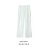 Kaslead New Women Clothes Western Style Fashion Simple and Versatile Leisure Solid Trumpet Pants