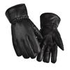 Sheep Skin Men's Genuine Leather Winter Fur Gloves Super Warm Motorcycle Gloves