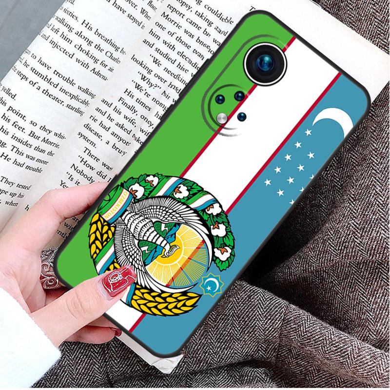 Чехол с флагом и гербом Узбекистана для Honor Magic 8 Pro 5 6 7 Lite Honor 400 200 50 70 90 X9d X9c X9b X9a X8b Win RT Чехол