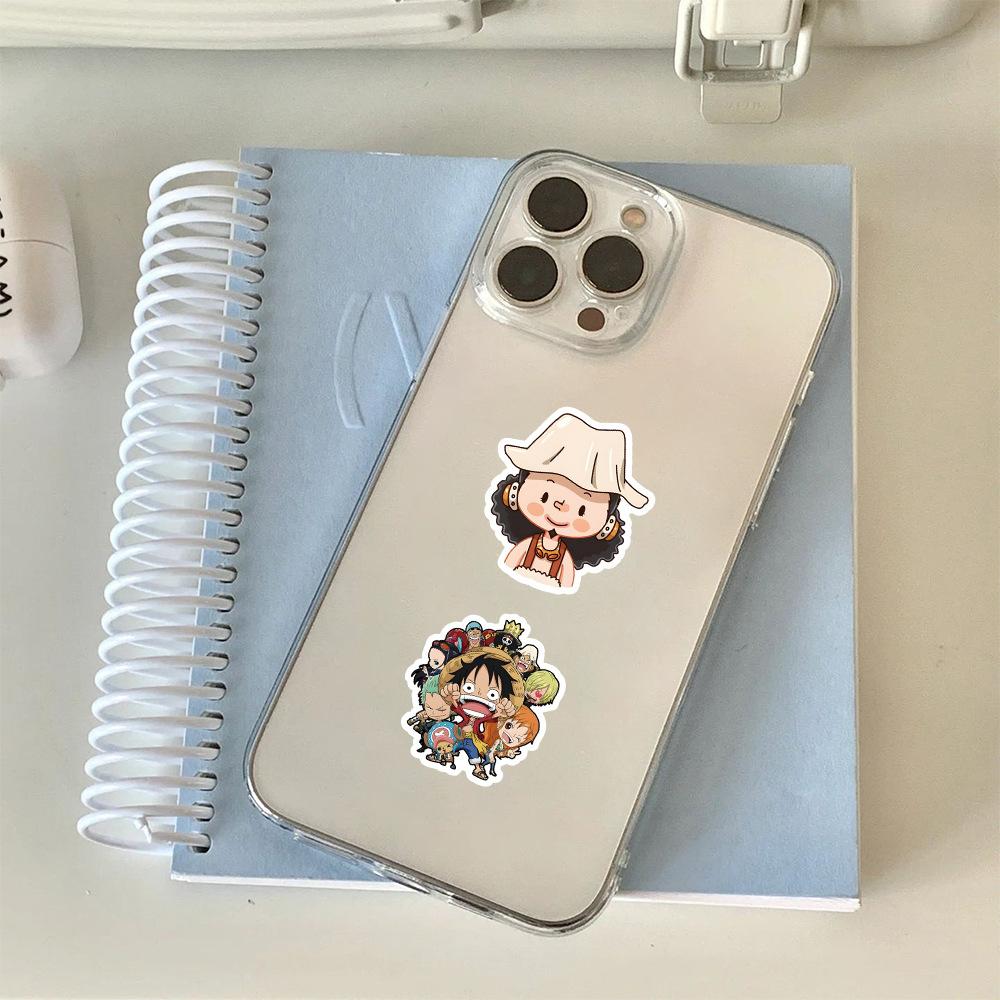 10 30 50 шт. Японское аниме One Piece Наклейки Милые Граффити Детская Наклейка Игрушка Телефон Канцелярские товары Скейтборд Забавные Мультяшные Наклейки
