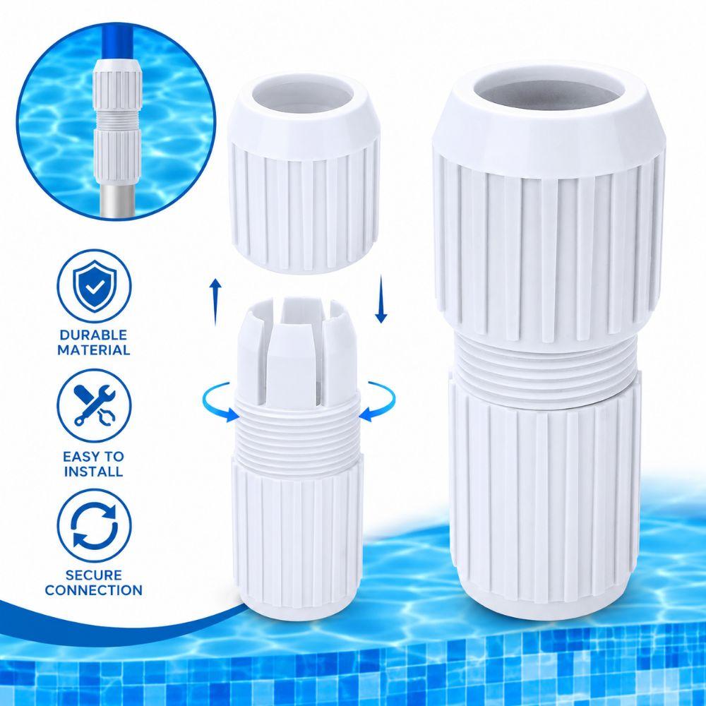 Cam Lock Pool Pole Replacement ABS Pool Rod Accessories Replacement Part Pool Pole Connector