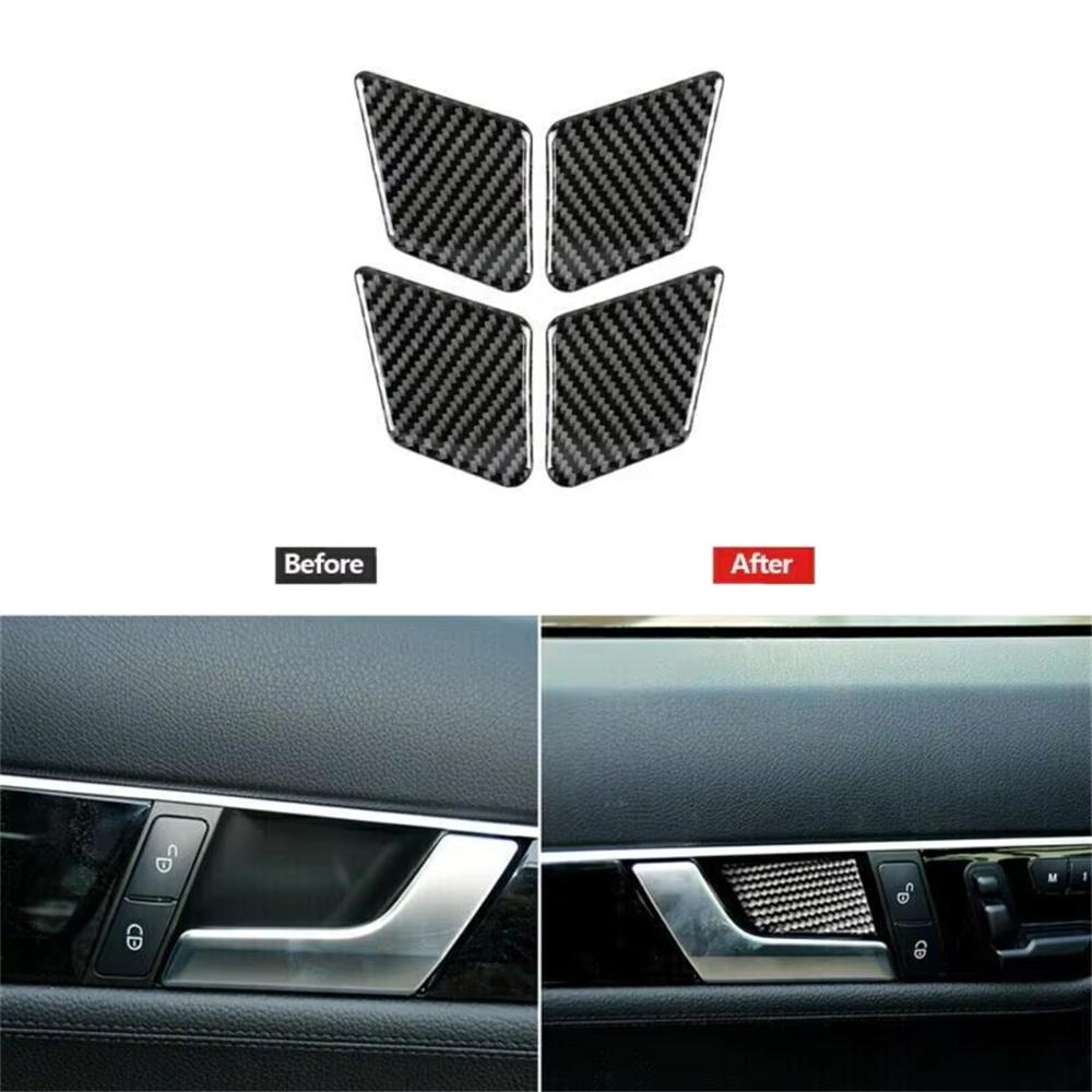 Отделка салона автомобиля из углеродного волокна для Mercedes Benz W204 C-класса C250 300 C350 C63