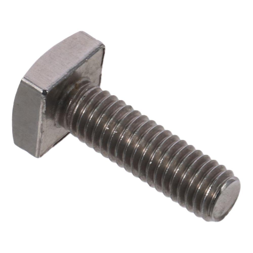 2 шт. Болт с квадратной головкой M6*20 мм, серебристый, с полной резьбой, прочный, квадратные машинные винты