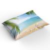 Turquoise Palm Tree Bedding Three-Piece Quilt Cover